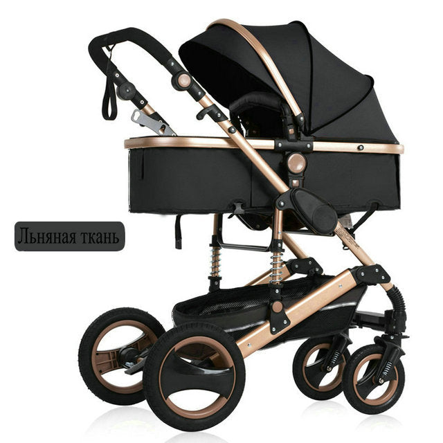 2020 new baby trolley high landscape 3 to 1 baby stroller double faced children free shipping in four seasons in Russia