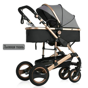 2020 new baby trolley high landscape 3 to 1 baby stroller double faced children free shipping in four seasons in Russia
