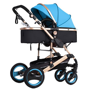 2020 new baby trolley high landscape 3 to 1 baby stroller double faced children free shipping in four seasons in Russia