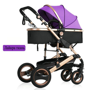 2020 new baby trolley high landscape 3 to 1 baby stroller double faced children free shipping in four seasons in Russia