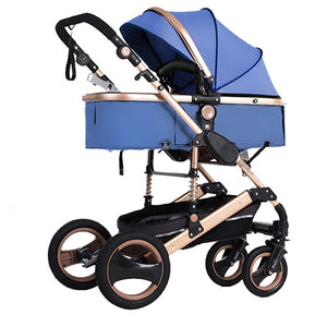 2020 new baby trolley high landscape 3 to 1 baby stroller double faced children free shipping in four seasons in Russia