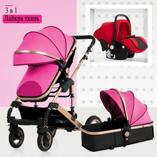 Load image into Gallery viewer, 2020 new baby trolley high landscape 3 to 1 baby stroller double faced children free shipping in four seasons in Russia
