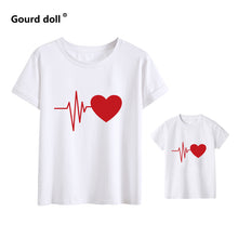 Load image into Gallery viewer, Cute Family Look Matching Clothes Mommy And Me Tshirt Mother Daughter Son Outfits Women Mom T-shirt Baby Girl Boys T Shirt
